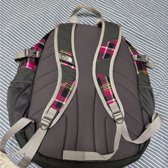The North Face Black and Pink Backpack with Adjustable Straps - Picture 2 of 4